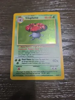 Pokemon Vileplume Jungle Holo 15/64 1999 Stage 2 English Card MP Holo rare - Image 1