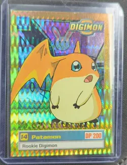 Patamon Holo Digimon Digital Monsters Card 1999 TCG prism 17 Of 34 - Image 1