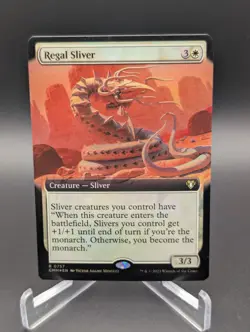 Regal Sliver (Extended Art) Commander Masters Foil - Image 1