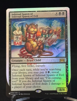 MTG Magic UND The List (Unfinity Foil Edition) Infernal Spawn of Evil - Rare - Image 1