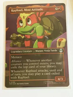 Raphael, Most Attitude Borderless Teenage Mutant Ninja Turtles Foil 199 - Image 1