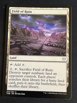 1x Field of Ruin (242) Theros Beyond Death LP MTG Magic the Gathering x1 MKE - Image 1