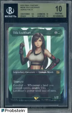 2025 MTG Final Fantasy Surge Foil Rare #0536 Tifa Lockhart BGS 10 PRISTINE - Image 1