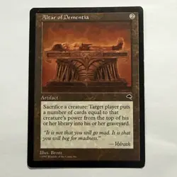 Altar of Dementia - Tempest - Magic the Gathering Mtg - DAMAGED - Image 1