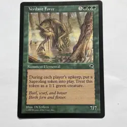 Verdant Force - Tempest - Magic the Gathering MtG - DAMAGED - Image 1