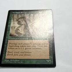 Verdant Force - Tempest - Magic the Gathering MtG - DAMAGED - Image 5