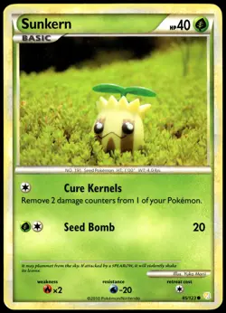 Sunkern 85/123 Common HeartGold & SoulSilver Pokemon LP - Image 1