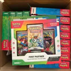 Lot of 13 Pokemon TCG First Partner Illustration Collection Series 1 Box SEALED - Image 1