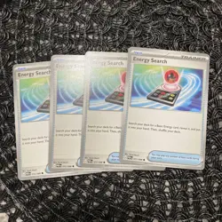 4x Energy Search 072/088 Pokemon TCG - Trainer Playset - Perfect Order - Image 1