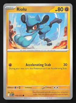 Riolu Common Normal ASC 112/217 NM Pokemon TCG - Image 1