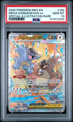 2459 Mega Kangaskhan ex 2025 Pokemon Evolution #182 SIR PSA 10 - Image 1