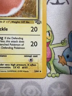 Pokemon TCG Electrode Jungle 2/64 Holo Unlimited Holo Rare MP - Image 4