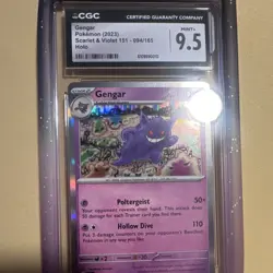 Pokemon Gengar Sv: Scarlet & Violet 151 Holo Rare CGC 9.5 094/165 2023 - Image 1