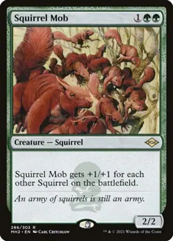 Squirrel Mob (Foil Etched) -Foil Near Mint MTG Modern Horizons 2 - Image 1