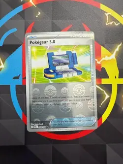 Pokegear 3.0 084/086 Black Bolt Pokemon Pokeball Pattern Card TCG - Image 1