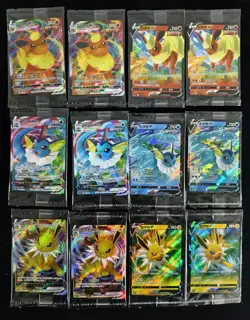 Pokemon Chinese Jolteon VMAX Vaporeon Vmax Flareon VMAX Sealed Lot*12 NE40 - Image 1