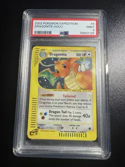 Pokemon Dragonite Expedition Base Set Holo Rare PSA 9 009/165 English 2002 - Image 1