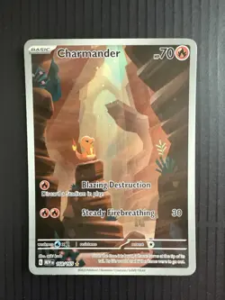 Pokemon Charmander Illustration Rare 168/165 Scarlet & Violet 151 Holo IR - Image 2