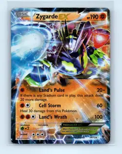 Pokemon tcg XY - Fates Collide Zygarde EX Moderately played - Image 1