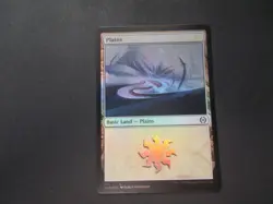 Plains Foil x1 MTG All Will Be One White Land Common NM - Image 1