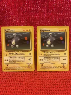 2x Magnemite 53/102 LP - Base Set Unlimited - Pokemon WOTC Vintage - Image 1