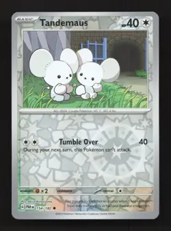 Tandemaus 154/182 Common Paradox Rift Pokemon Reverse Holo Near Mint - Image 1