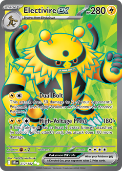 Electivire ex 212/182 Ultra Rare Destined Rivals Pokemon Near Mint - Image 1
