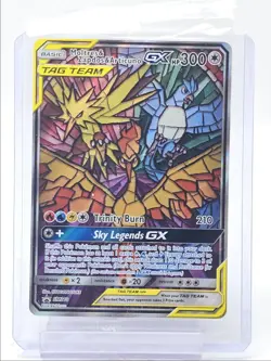 MOLTRES & ZAPDOS & ARTICUNO GX 2019 POKEMON HIDDEN FATES ETB A #SM210 Q0405 - Image 1