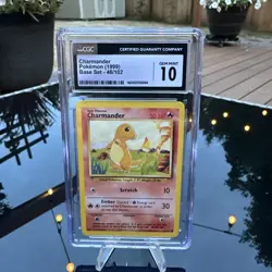 Pokemon CGC 10 GEM MINT Charmander 1999 Base Set 46/102- - Image 1