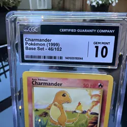 Pokemon CGC 10 GEM MINT Charmander 1999 Base Set 46/102- - Image 4
