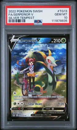 2022 Pokemon Silver Tempest - Serperior V #TG13 PSA 10 - Image 1