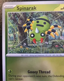 Spinarak 001/088 Reverse Holo Common Mega Evolution: Perfect Order Pokemon TCG - Image 2