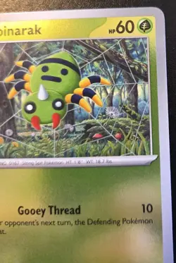 Spinarak 001/088 Reverse Holo Common Mega Evolution: Perfect Order Pokemon TCG - Image 3