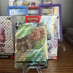 Pokemon Greedent V (Alternate Full Art) 257/264 Swsh08: Fusion Strike NM - Image 1