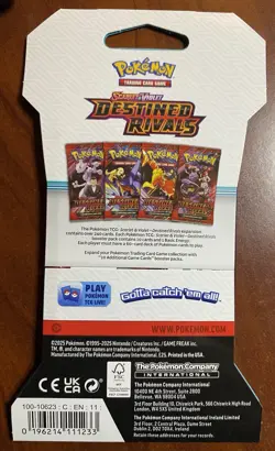 Pokemon TCG Scarlet & Violet: Destined Rivals Sleeved Booster Pack 🔥🔥 - Image 2