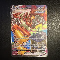 Pokemon Blaziken VMAX Secret Rare 201/198 Chilling Reign Rapid Strike 320 HP 20… - Image 1