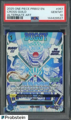 2025 One Piece PRB02 EN Alternate Art #057 Cross Guild PSA 10 GEM MINT - Image 1
