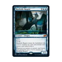 WOTC MtG Modern Horizons 2 Murktide Regent (Showcase) (MR) (Foil) NM - Image 1