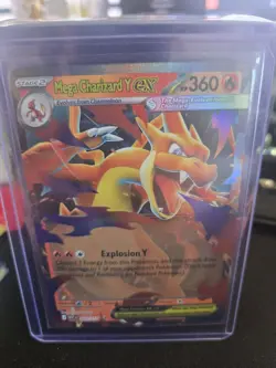 Pokemon TCG Mega Charizard Y EX Double Rare Card 022/217 Ascended Heroes - Image 1
