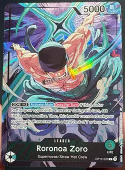 Roronoa Zoro - OP12-020 (Playmat Limited Edition Vol.4) One Piece Promotion Card - Image 1