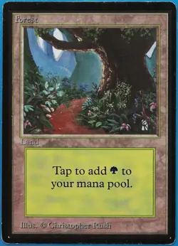 Forest (B Path) Beta PLD Basic Land MAGIC GATHERING CARD (ID# 497400) ABUGames - Image 1