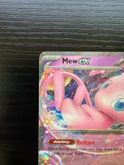 Pokemon TCG Mew EX 151/165 Scarlet & Violet Holo Double Rare Card NM - Image 2