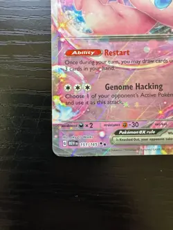Pokemon TCG Mew EX 151/165 Scarlet & Violet Holo Double Rare Card NM - Image 4