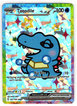 POKEMON DERPPEEZ CHINESE FAN ART CARD * TOTODILE - Image 1