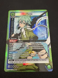 Union Arena Sword Art Online Simon UE07BT/SAO-1-091 SR Foil Card NM - Image 1