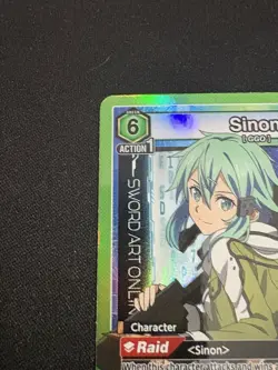 Union Arena Sword Art Online Simon UE07BT/SAO-1-091 SR Foil Card NM - Image 2