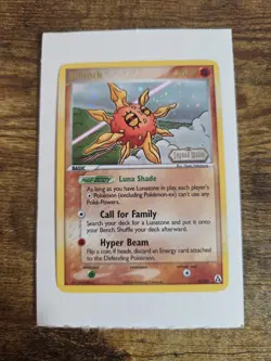 Pokemon Solrock Stamped Reverse Holo Card 25/92 EX Legend Maker TCG MP - Image 1