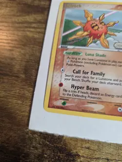 Pokemon Solrock Stamped Reverse Holo Card 25/92 EX Legend Maker TCG MP - Image 3