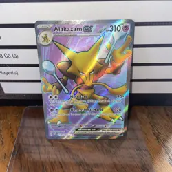 Pokemon TCG Alakazam EX Scarlet & Violet Holo Ultra Rare Card 188/165 NM - Image 1