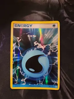 Water Energy 107/110 Holo Rare EX Holon Phantoms Pokemon Card - Image 1